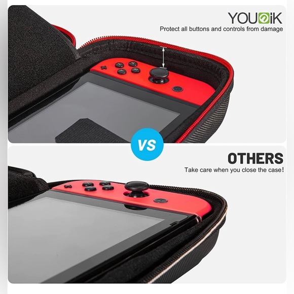 NS Switch Carrying Case with 2 Pack Screen Protector by Younik - Picture 7 of 7
